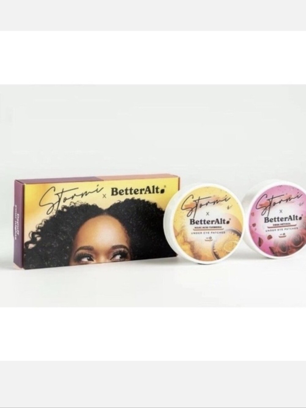 BetterAlt Stormi Under Eye Patches - Pink & Yellow Hydrating Duo